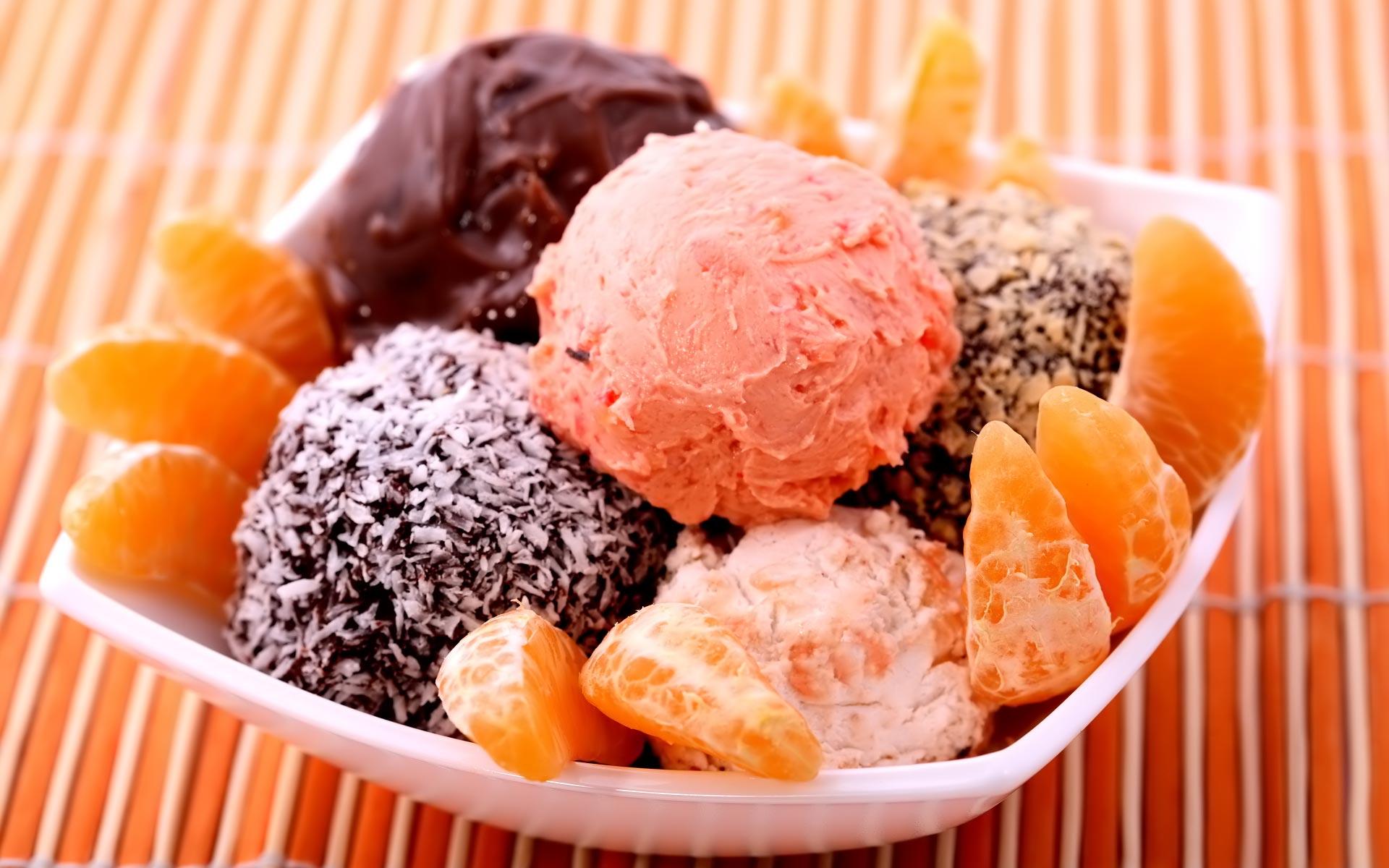 1920x1200 Orange ice cream wallpaper for desktop