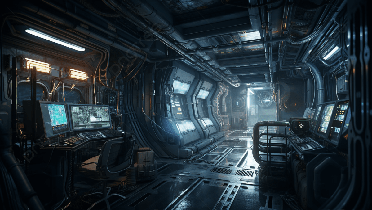 1200x680 Space Station Dark Sci Fi Style