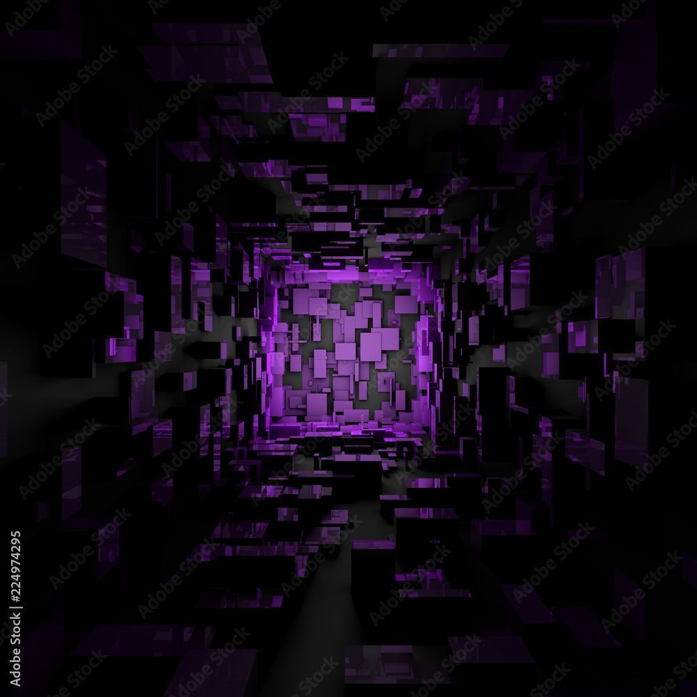 1000x1000 Abstract Futuristic Sci Fi Dark Purple