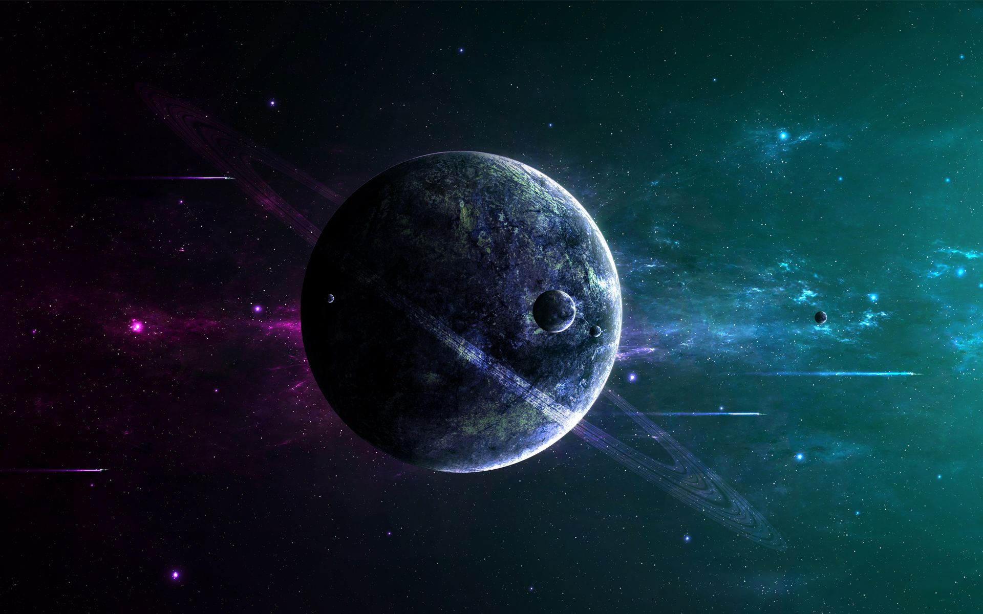 1920x1200 Wallpaper dark, Star, night, planet