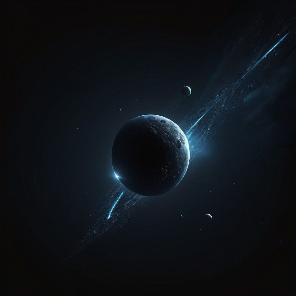 1024x1024 Dark Sci Fi Wallpaper Of Space Oort
