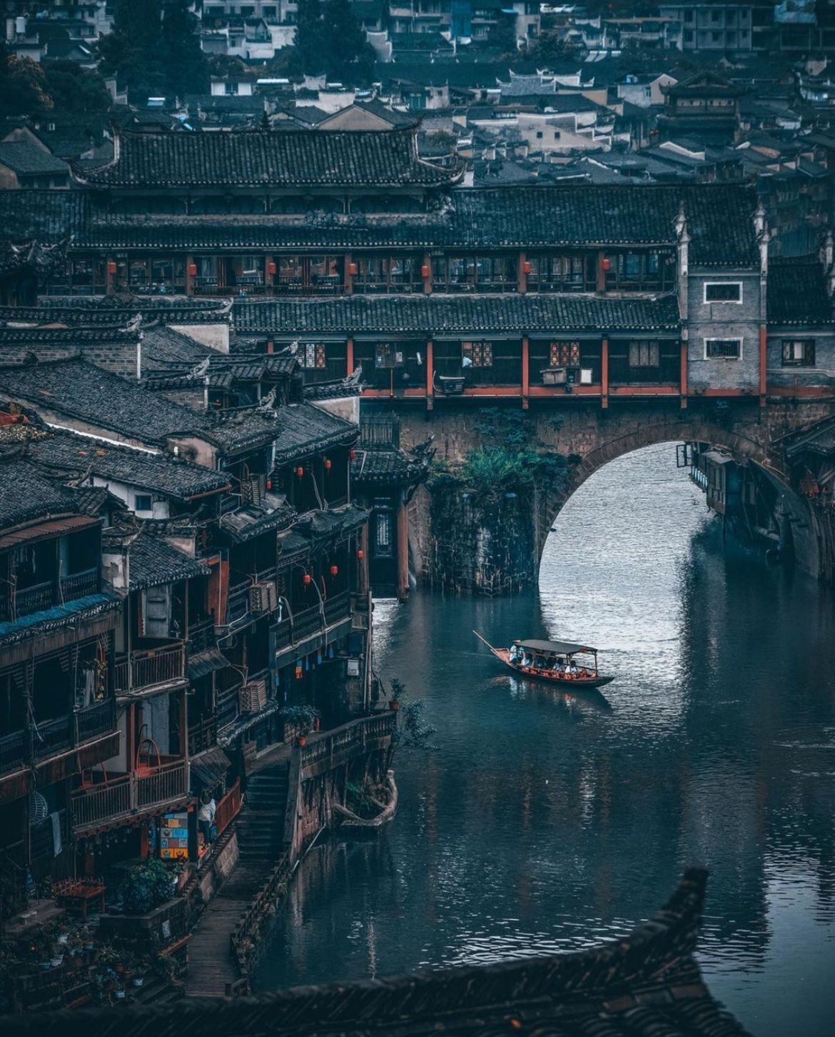 1170x1452 Earth on X: Fenghuang, Hunan, China