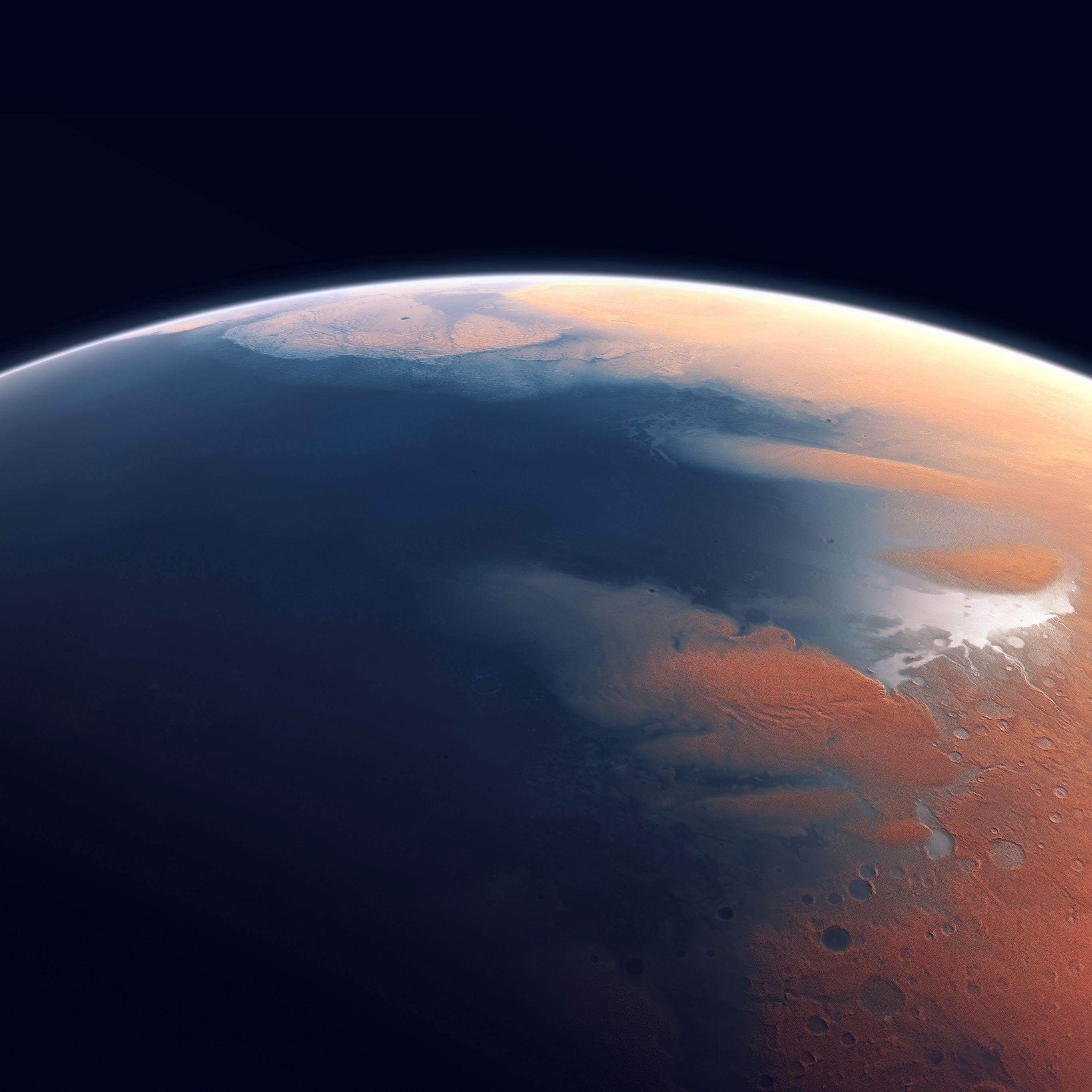 2732x2732 Earth Art Deep Dark Space Wallpaper