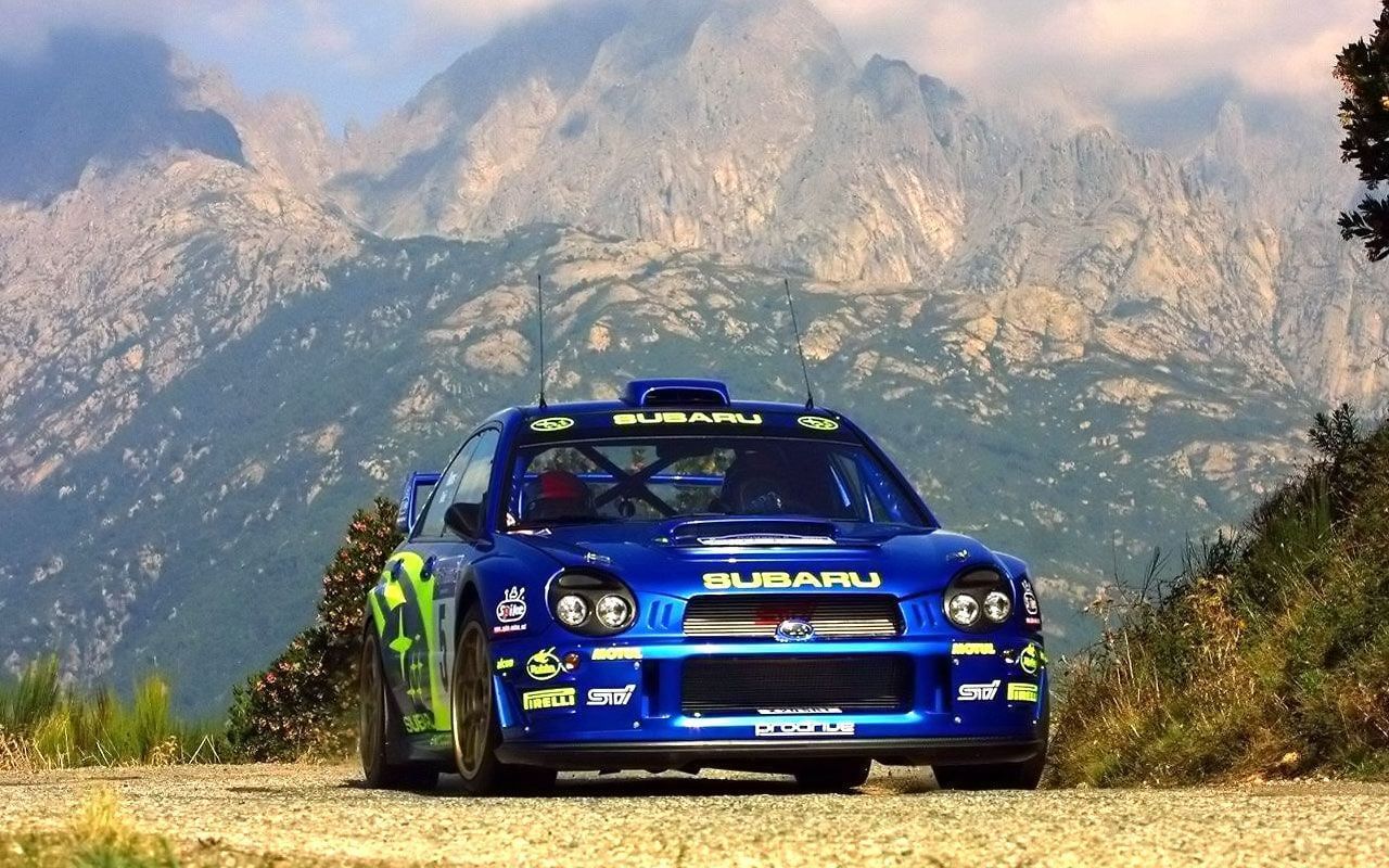 1280x800 Subaru WRX STI from the 2003 WRC