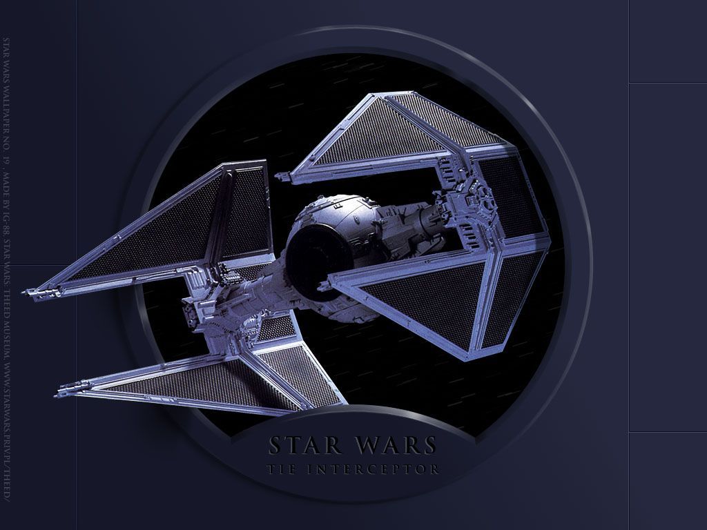 1024x768 TIE Interceptor. Desktop wallpaper