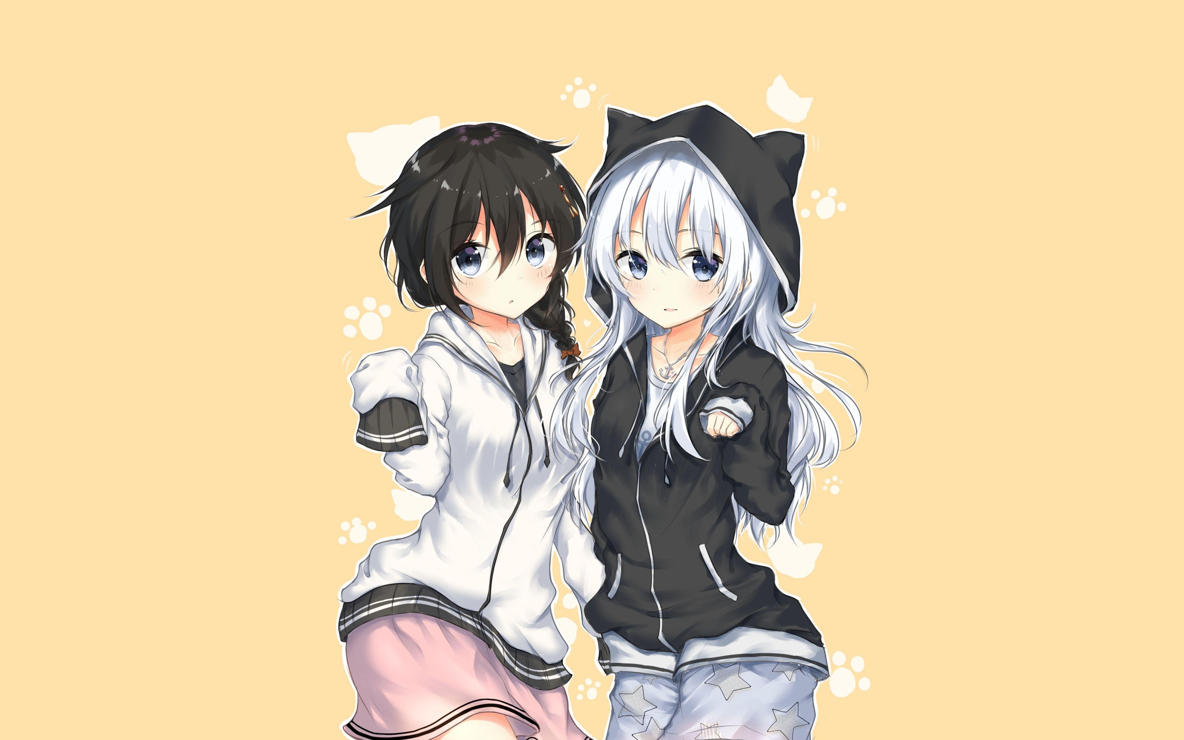 3840x2400 Cute, Shigure, Hibiki, Anime Girls, Kancolle, Wallpaper
