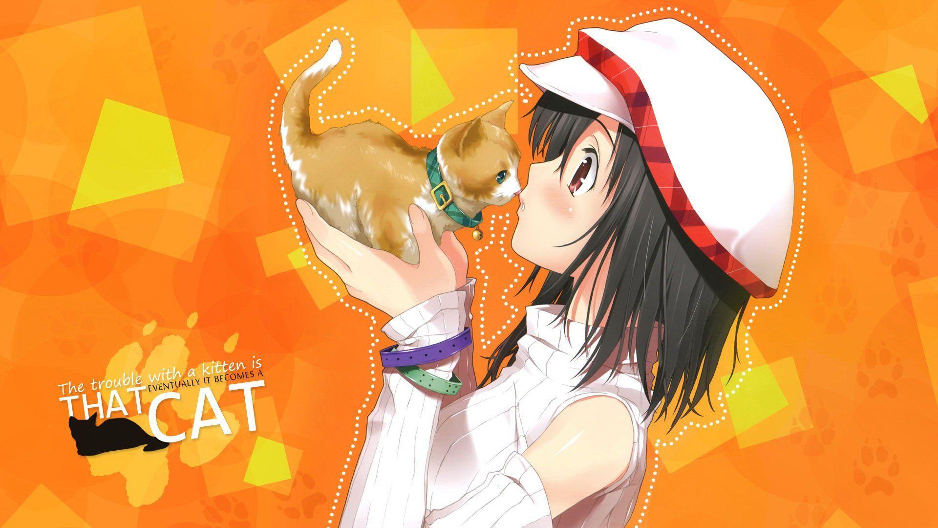 1920x1080 Anime Cat Girl Wallpaper