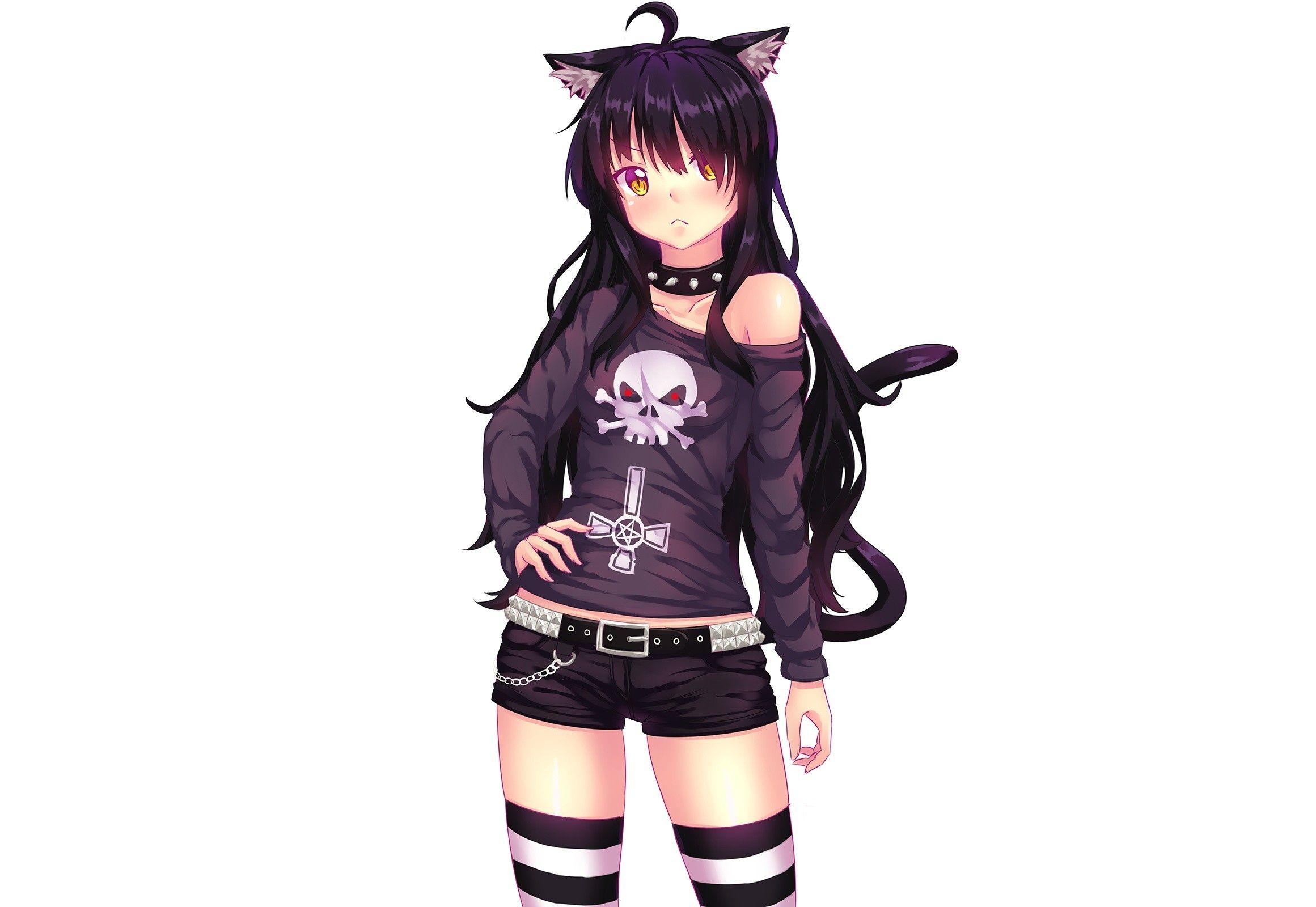 2321x1600 Anime Cute Cat HD Wallpaper Free Download