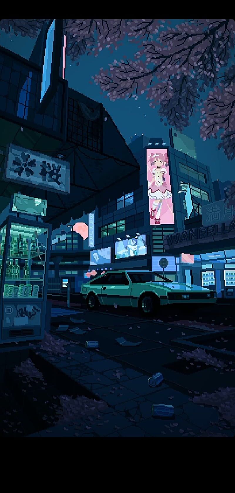 800x1677 Retro japan, pixel, HD phone wallpaper