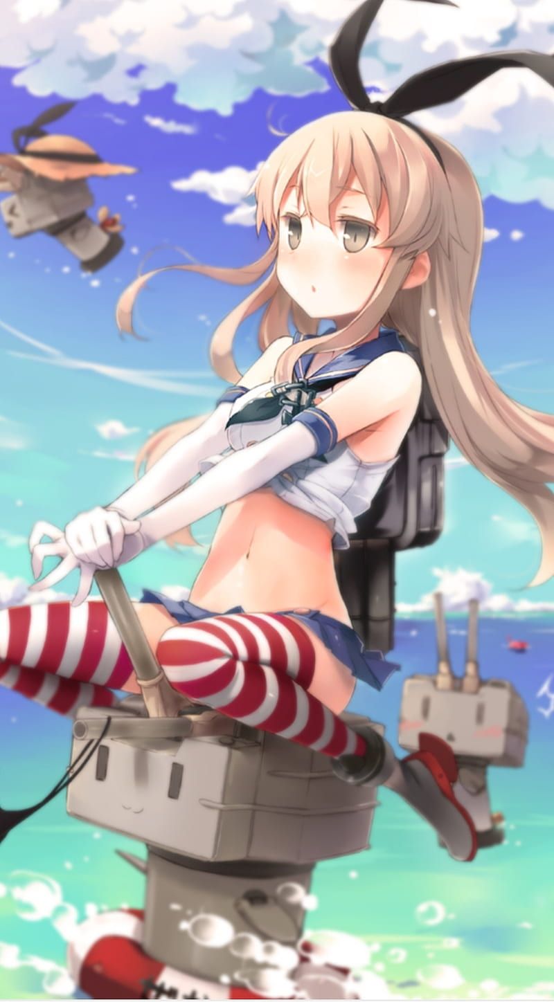 800x1448 Shimakaze, kantai collection, HD phone wallpaper