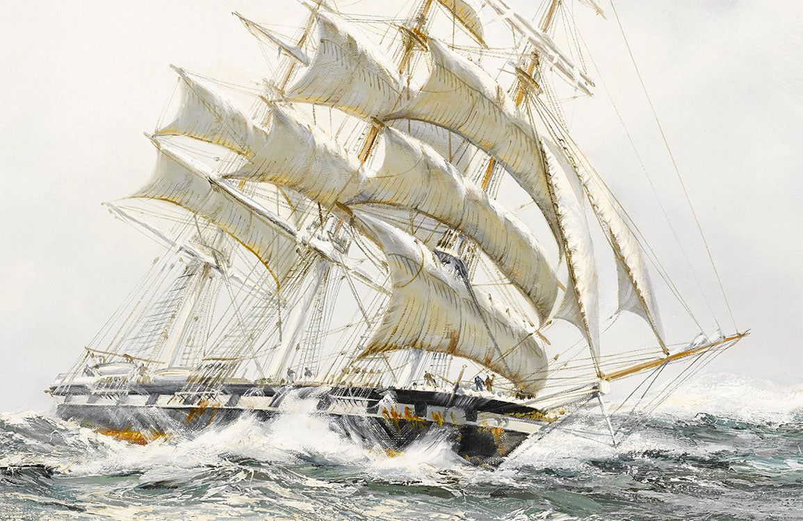 1155x750 Vintage Nautical Ship Ocean Wallpaper