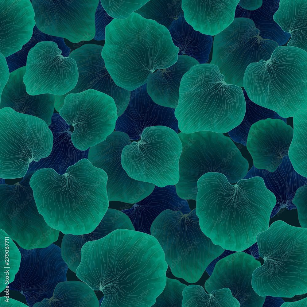 1000x1000 Lotus leaves hand draw watercolor