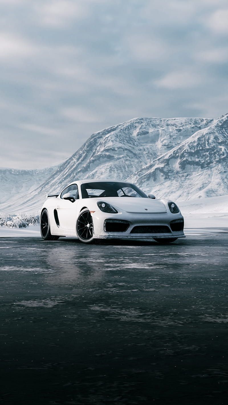 800x1422 Porsche, ice, HD phone wallpaper