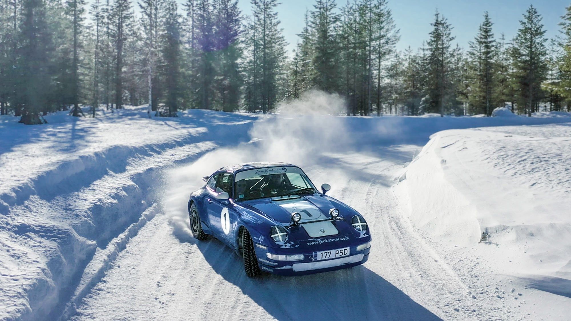 2000x1125 Ice Driving In Air Cooled Porsches