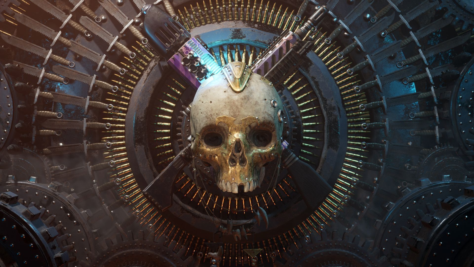 1920x1080 Download Skull Video Game Necromunda
