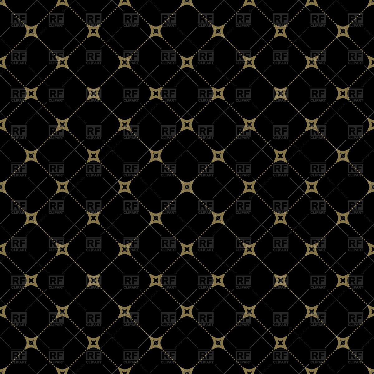 1200x1200 Geometric black pattern. Seamless abstract texture for wallpaper. Stock Vector Image