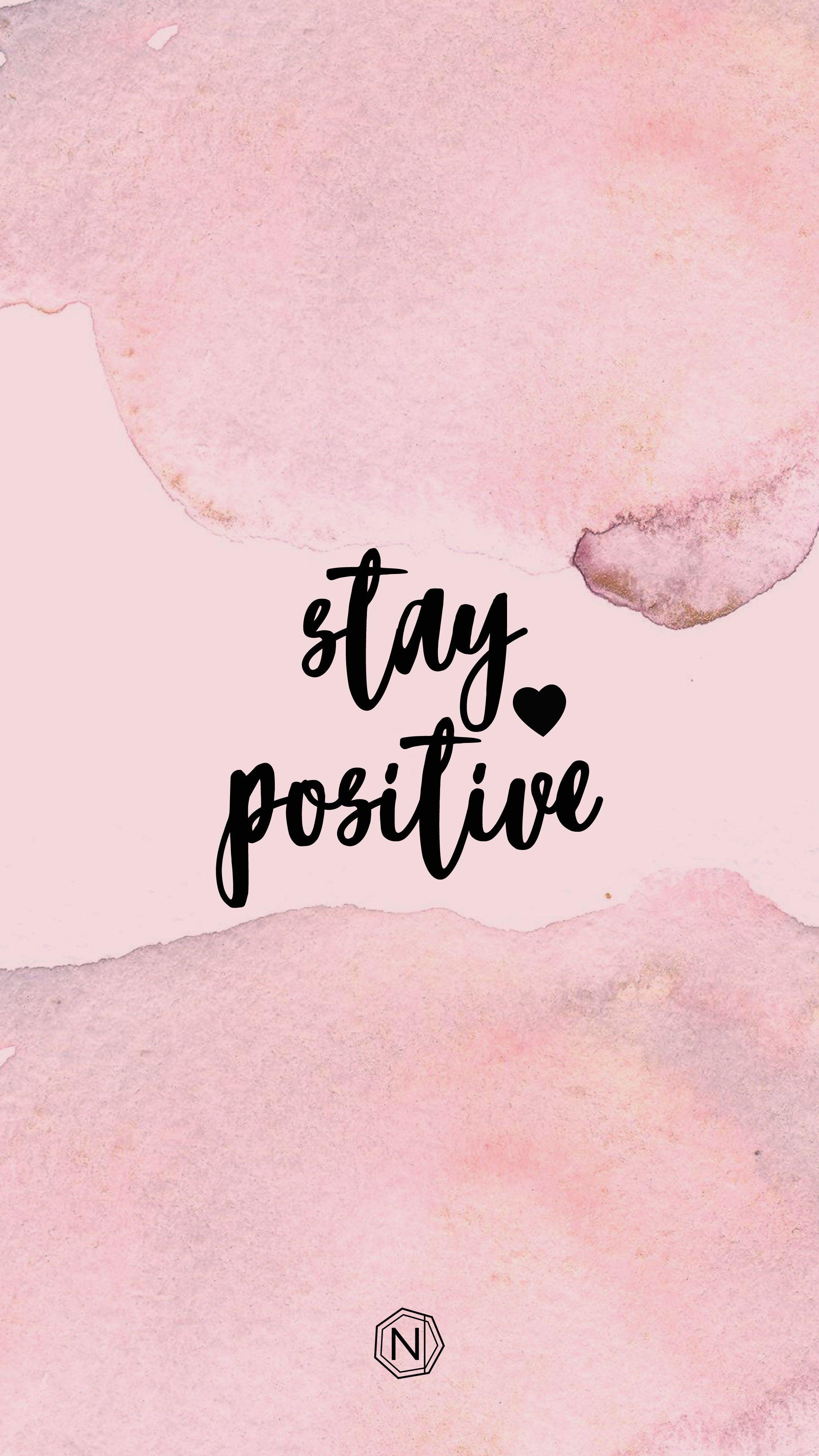 Stay Positive Thankful Positive Quote, Tropical Pink Abstract Wallpaper |  lupon.gov.ph