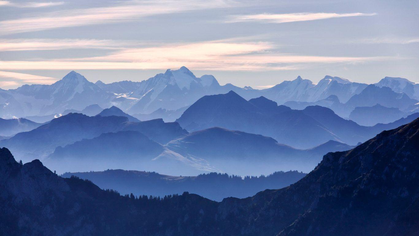 1366x768 Mountain Mansfield Ridge Notch Stowe Vermont Wallpaper Free