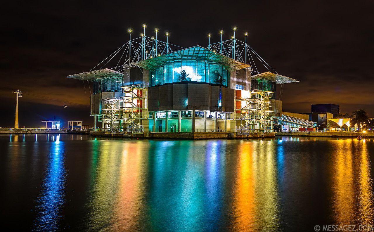 1280x794 Lisbon Oceanarium at Night Wallpaper