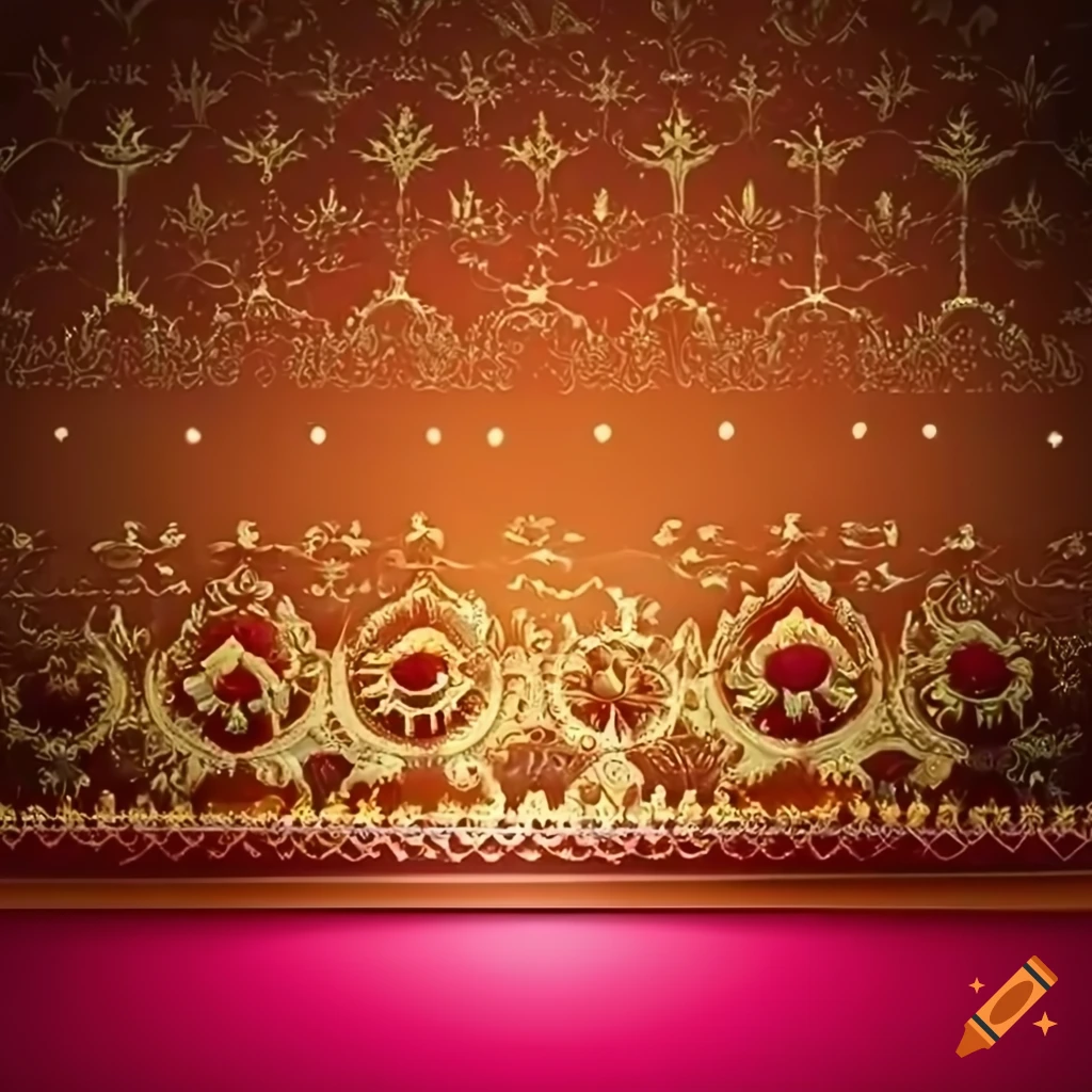 1024x1024 Indian wedding card background on Craiyon