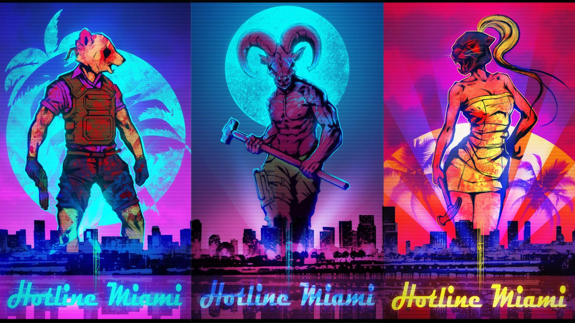 Hotline miami обои на пк