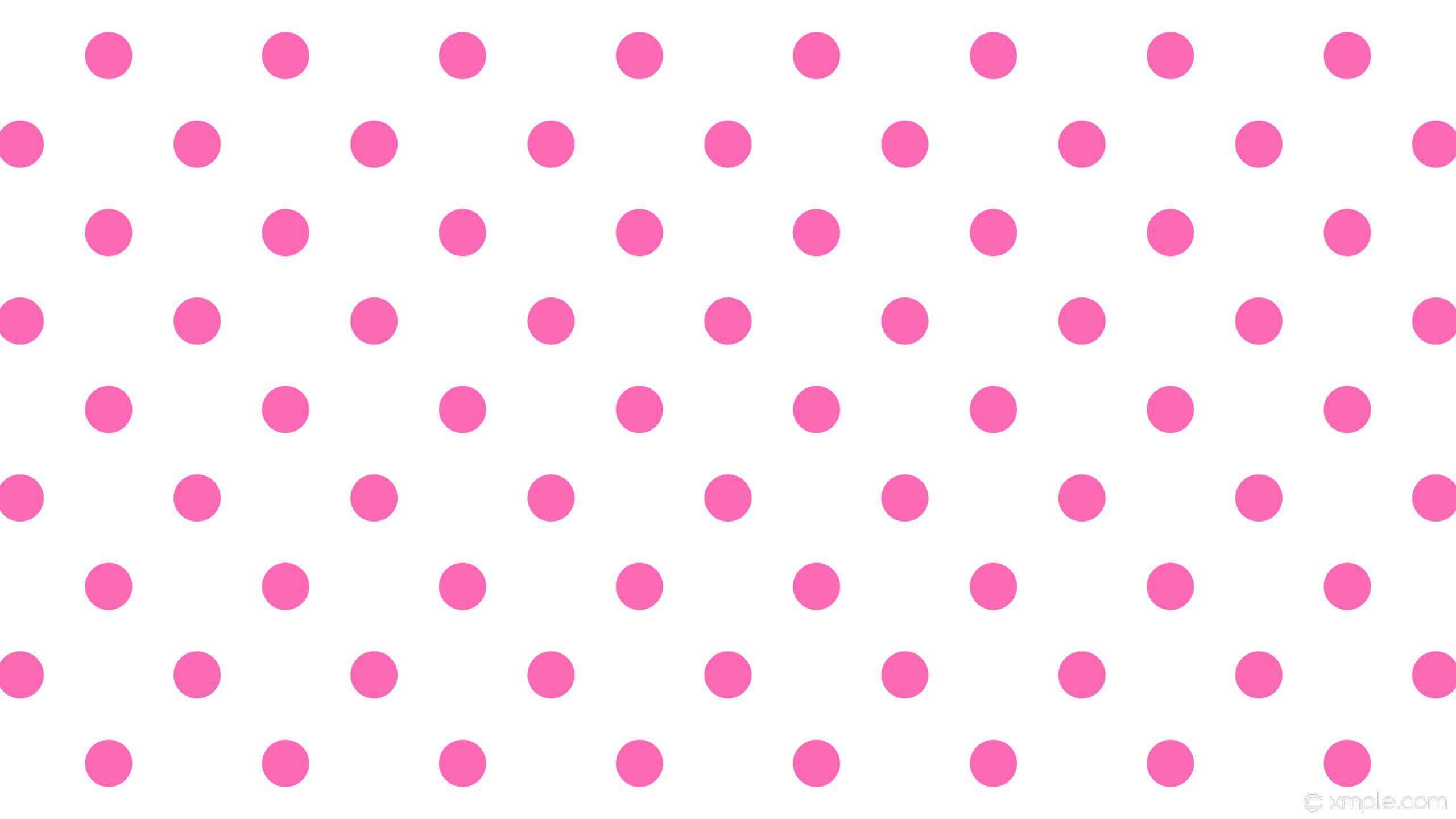2560x1440 White Polka Dot Wallpaper