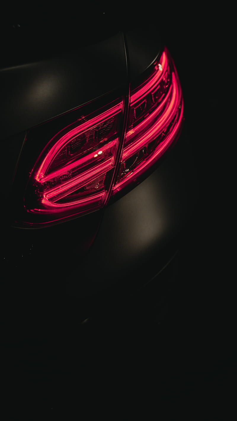 800x1422 Taillight, glow, red, dark, car, HD phone wallpaper