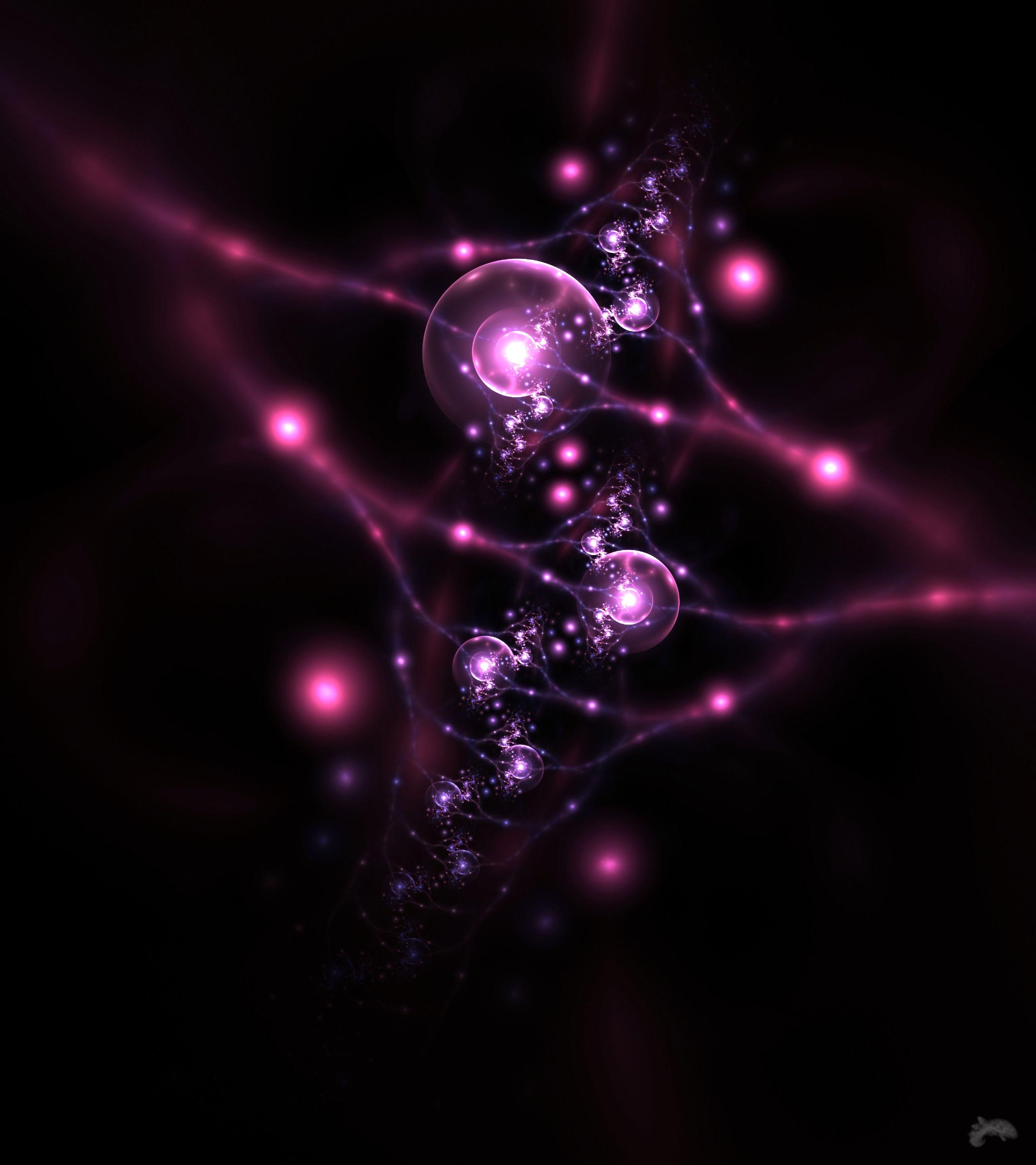 2560x2880 Download wallpaper 2560x2880 neurons, circles, fractal HD