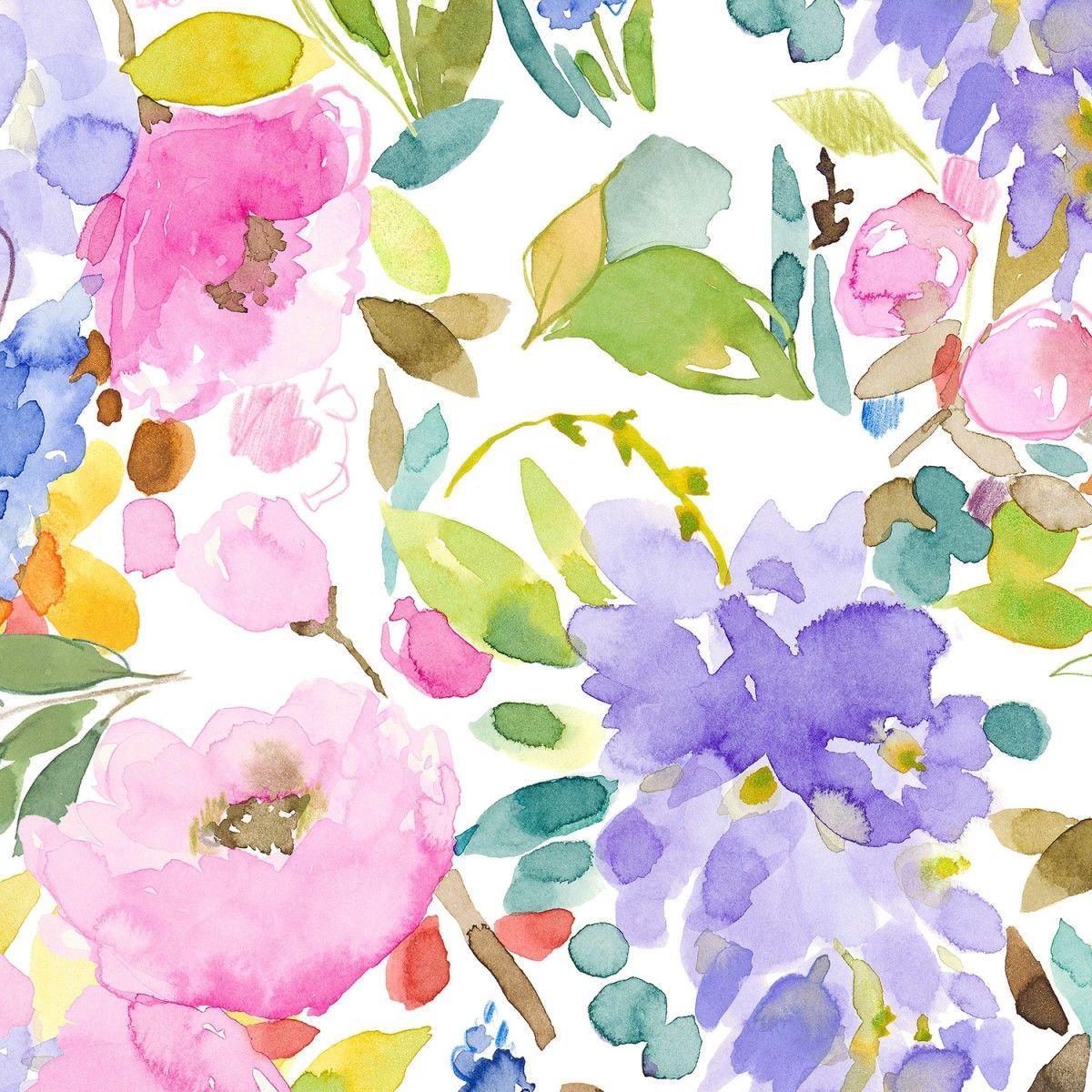 1200x1200 Wisteria Garden Wallpaper Mural Designs