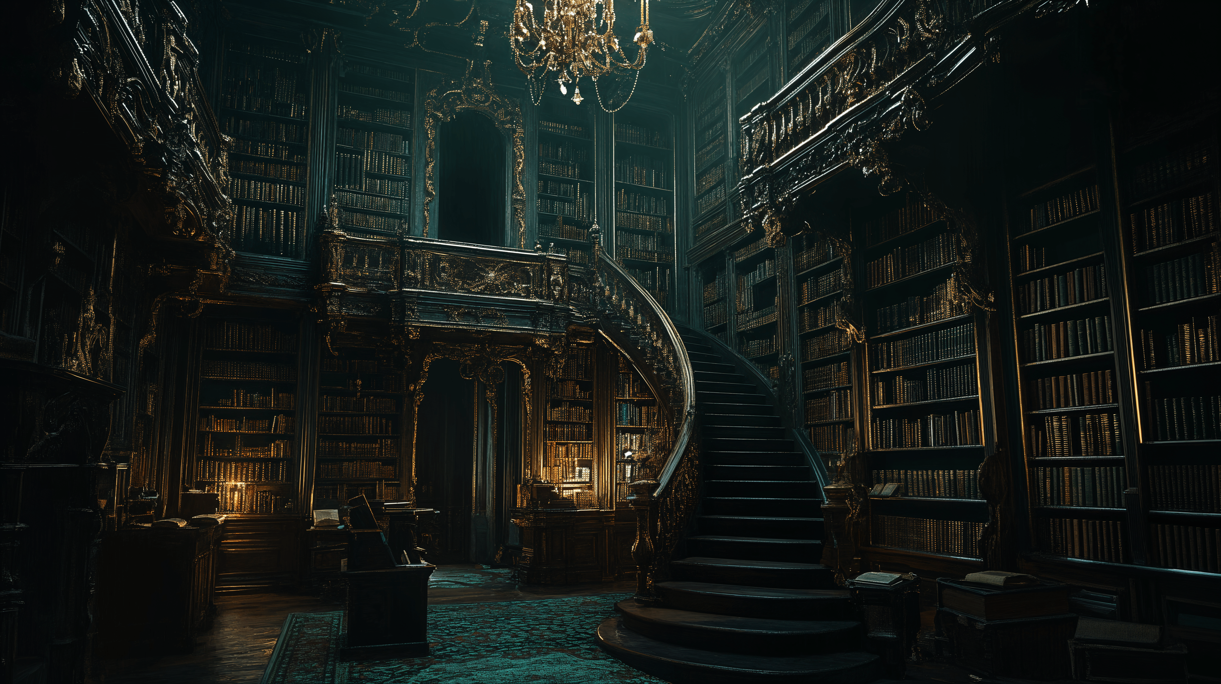 4072x2280 Dark Academia 4K Ultra HD Wallpaper