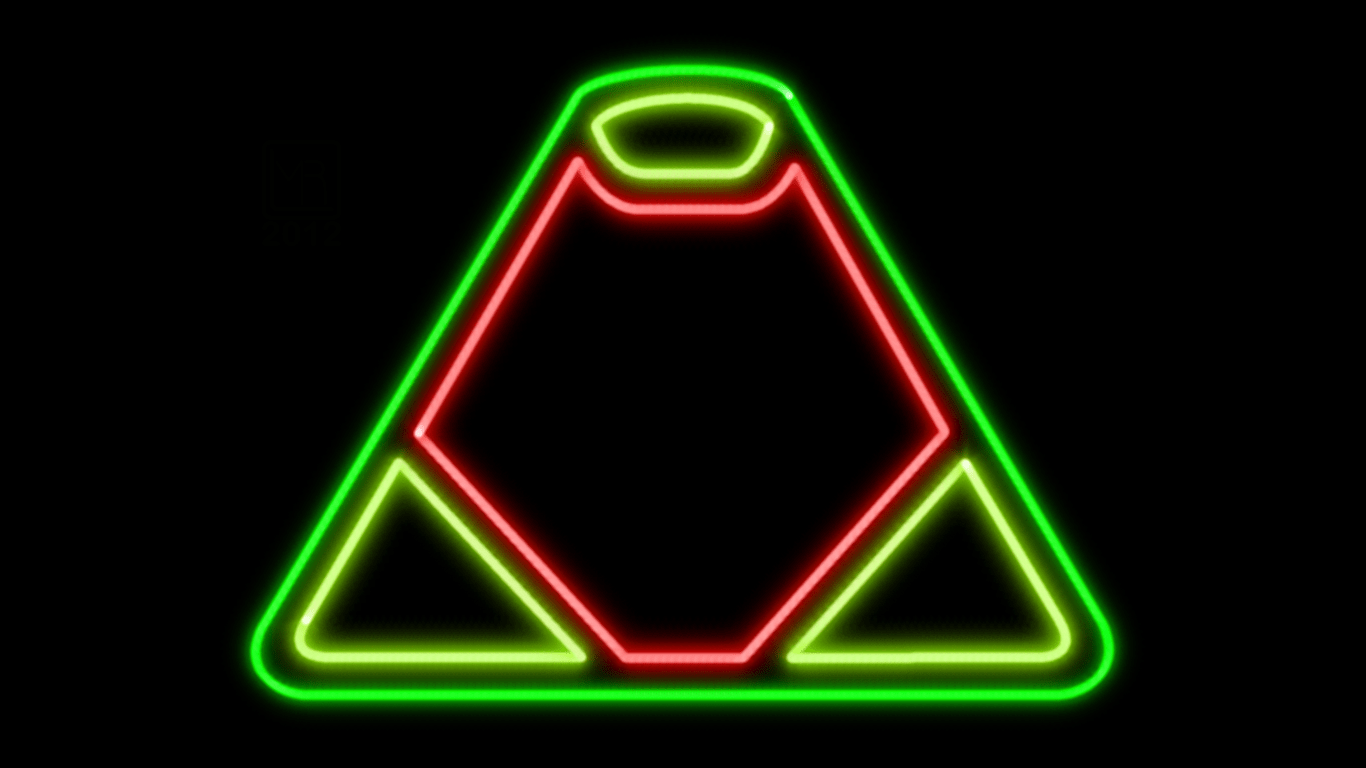 1366x768 Free download Lex Luthor Neon Symbol WP
