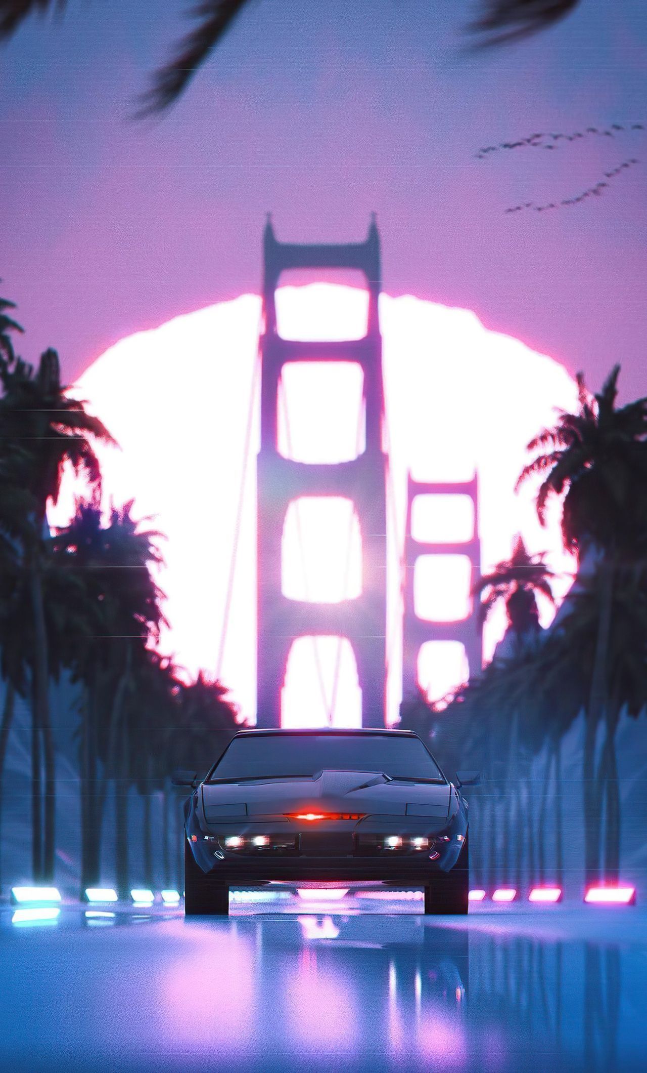 1280x2120 Knight 2000 (Knight Rider) Wallpaper