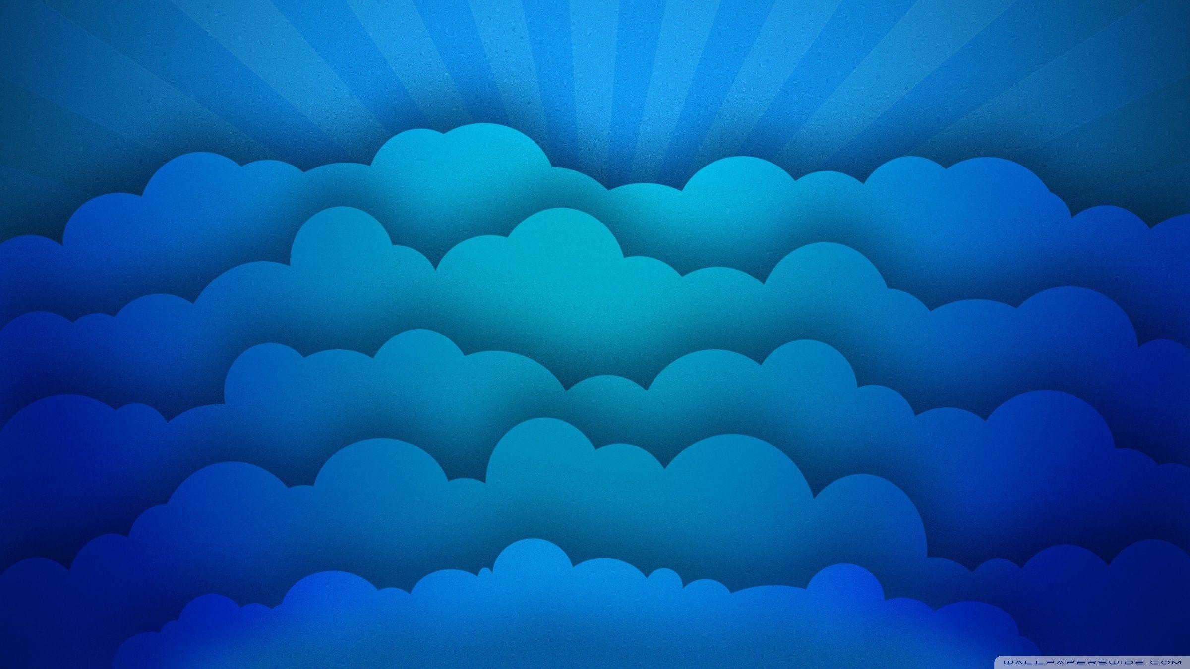 2400x1350 Blue Clouds ❤ 4K HD Desktop Wallpaper for 4K Ultra HD TV