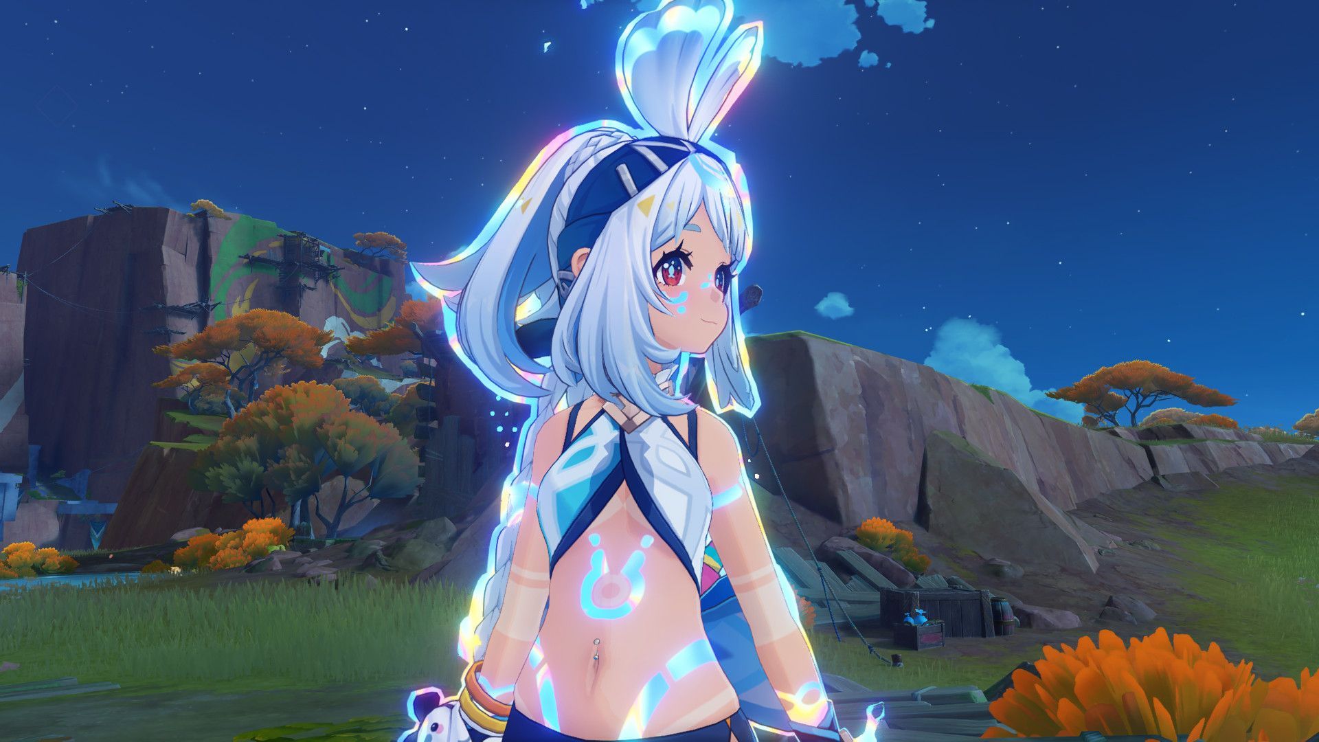 1920x1080 Mualani Outfit Edits Genshin Impact