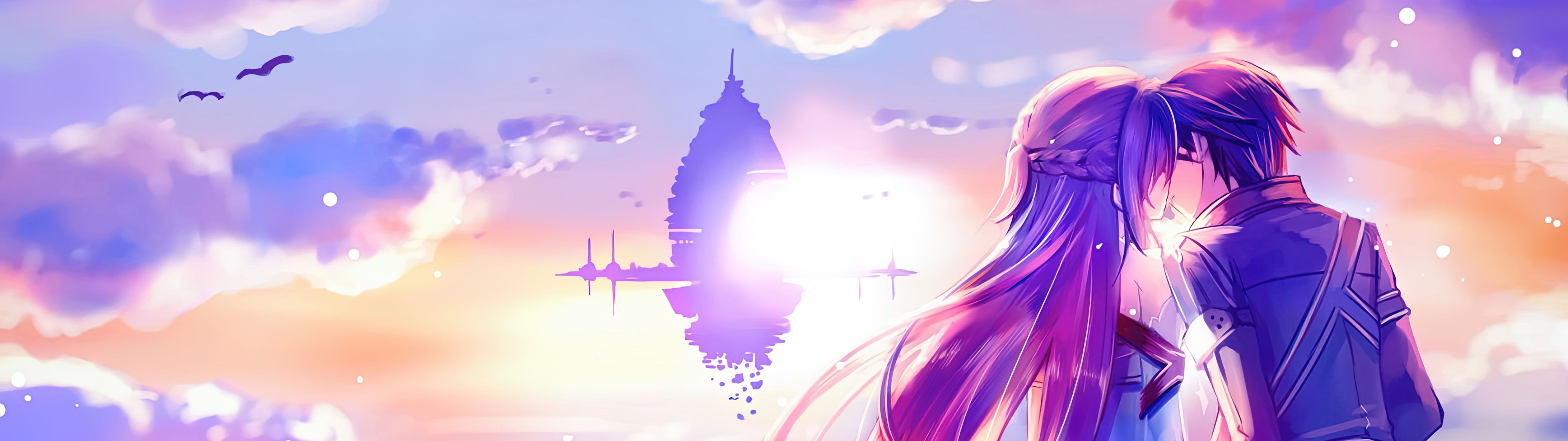 3840x1080 Sword Art Online Wallpaper 4K, Kirito