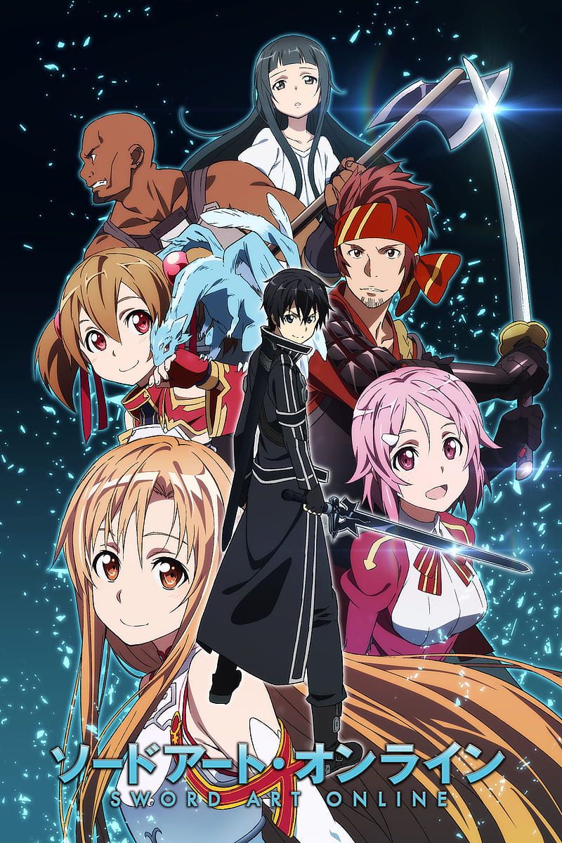 800x1200 Sao asuna, kirito, sword art online