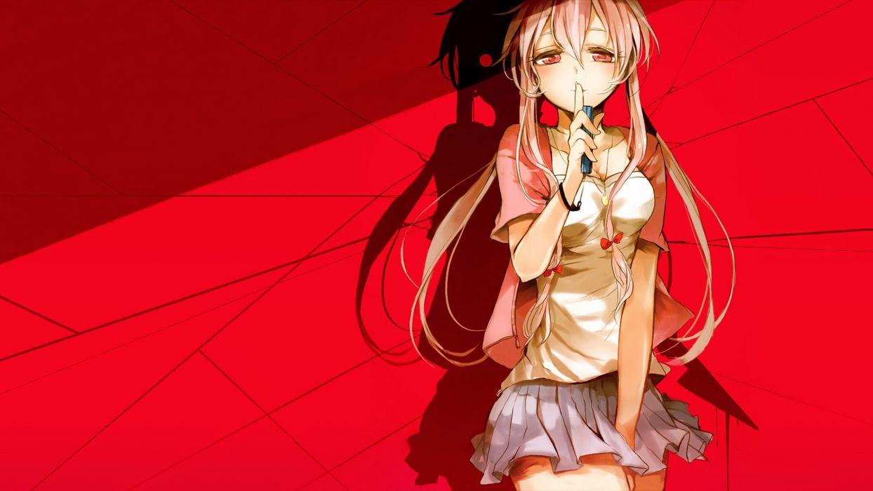 1244x700 Mirai nikki Future diary Yuno Gasai wallpaperx1080
