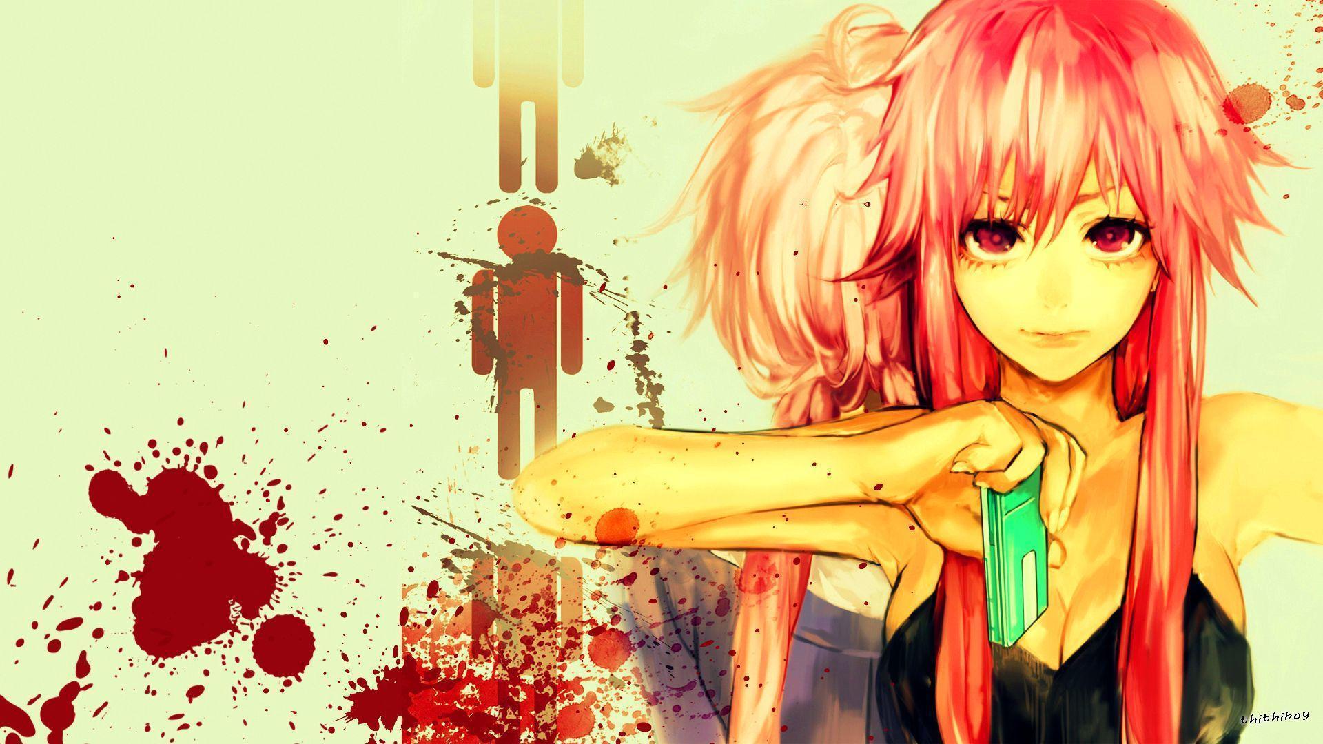 1920x1080 Yuno Gasai wallpaper HD for desktop