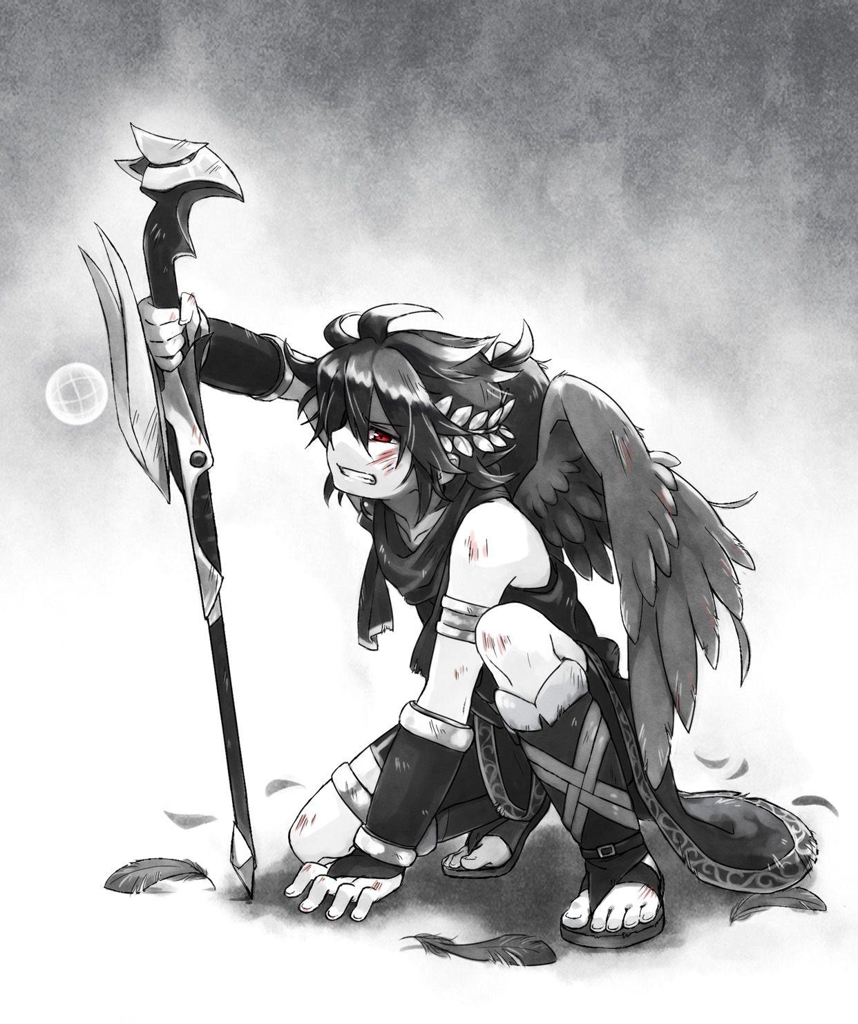 1242x1483 Dark Pit Icarus Anime Image Board