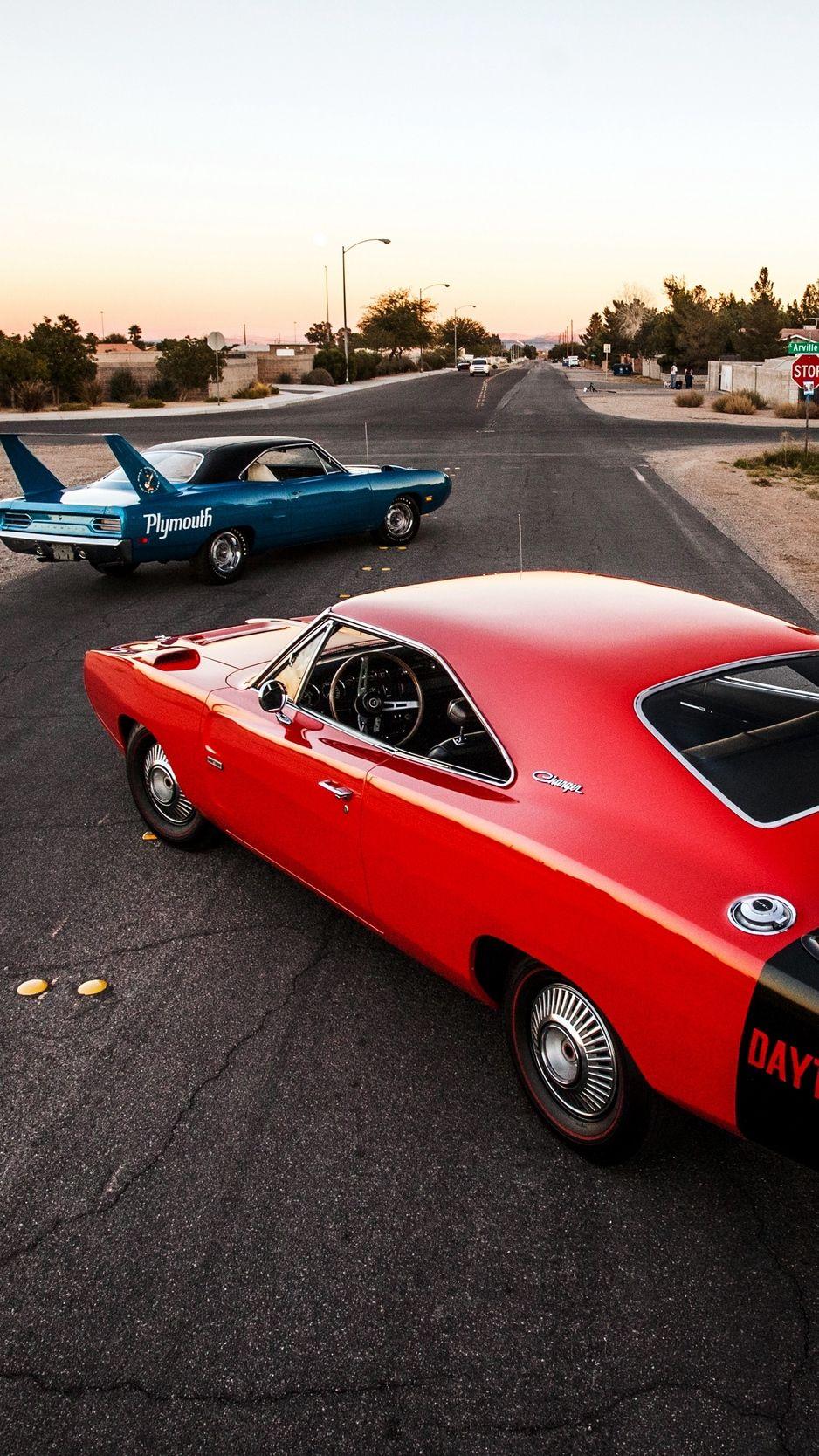 938x1668 Download wallpaper 938x1668 dodge charger daytona, rear view