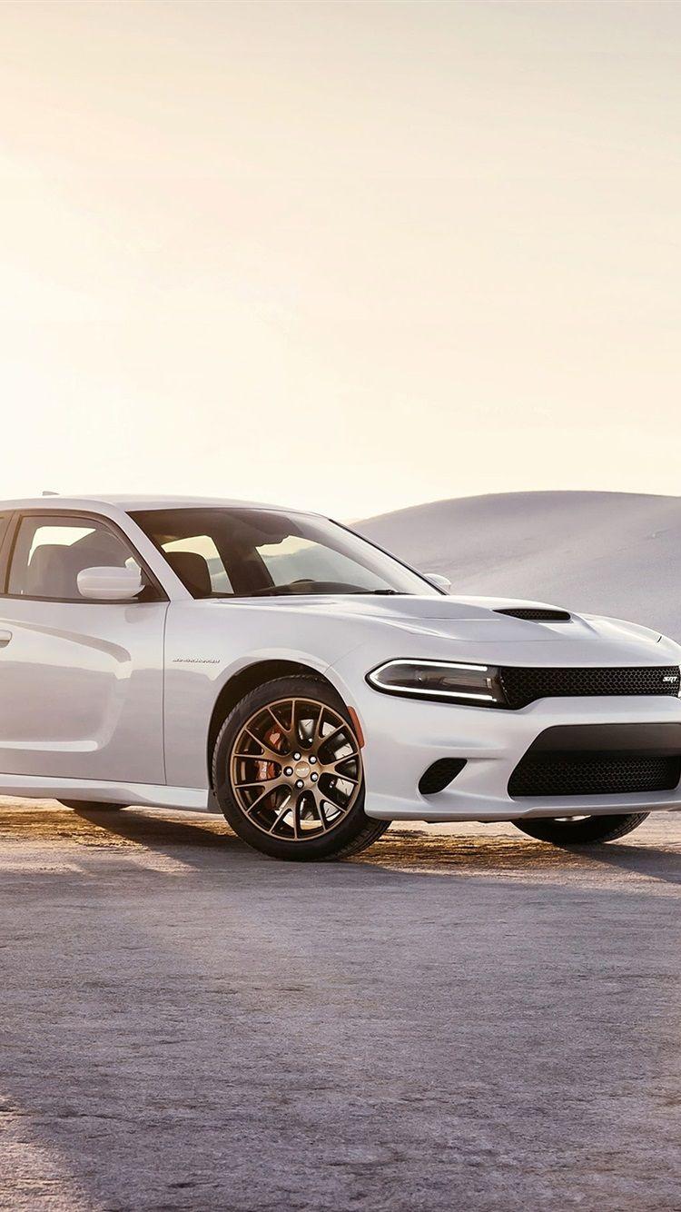750x1334 Dodge Charger SRT white car at sunset 750x1334 iPhone 8
