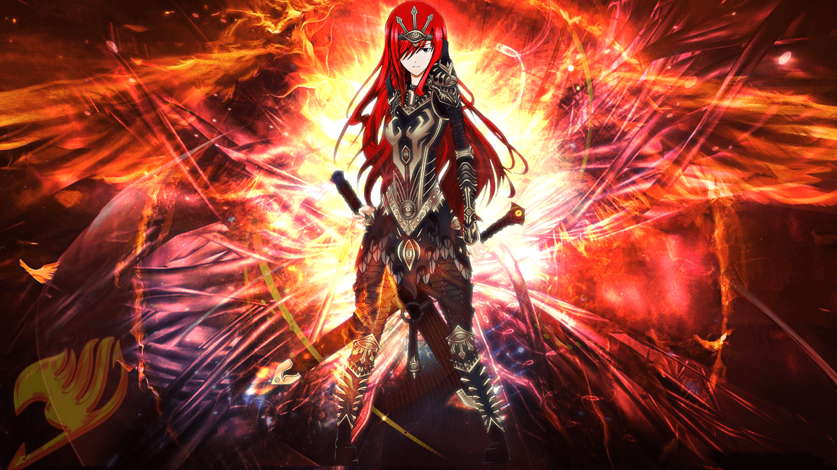 1191x670 Erza Scarlett Wallpaper by skeptec. Nerdy Stuff in 2019