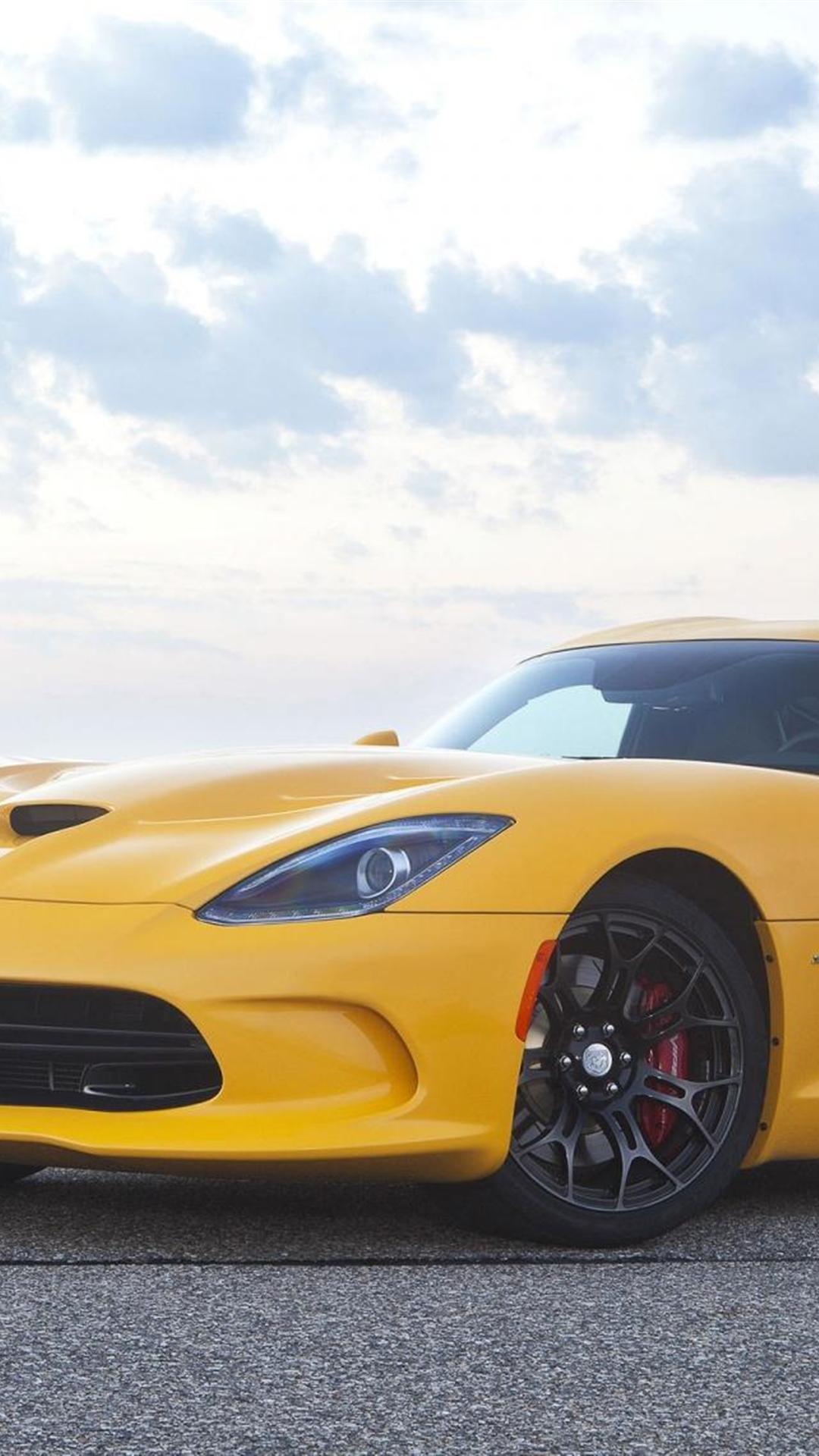 1080x1920 Yellow Dodge Srt Viper Gts Car iPhone 6 Plus Wallpaper HD
