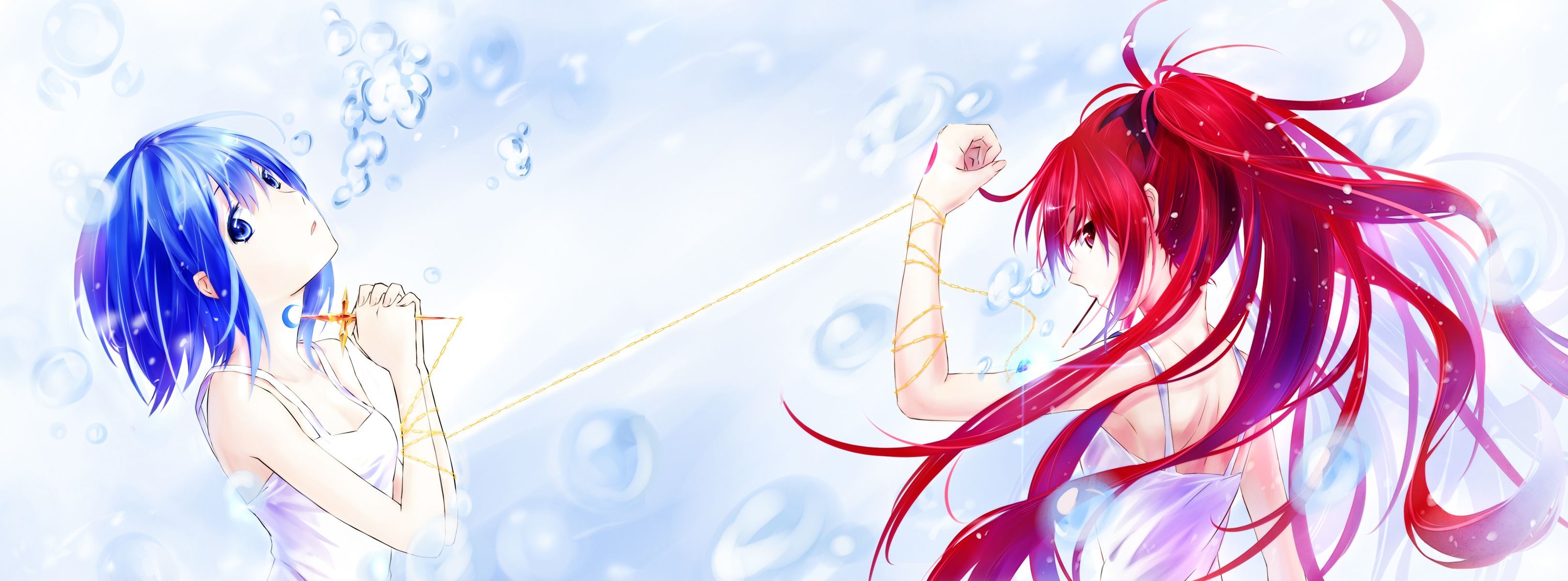 3239x1200 Sakura Anime Puella Magi Madoka Magica