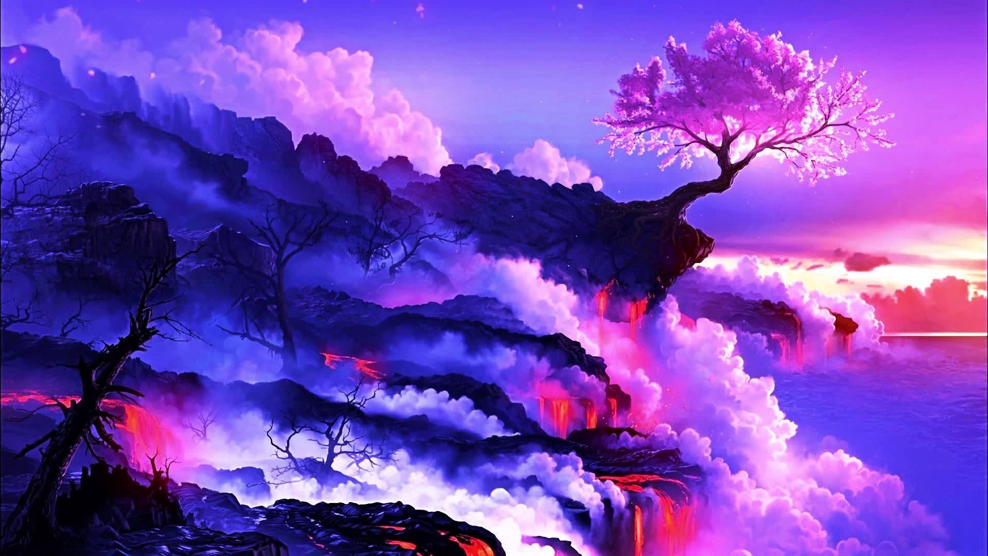 1920x1080 Sakura Tree Live Wallpaper
