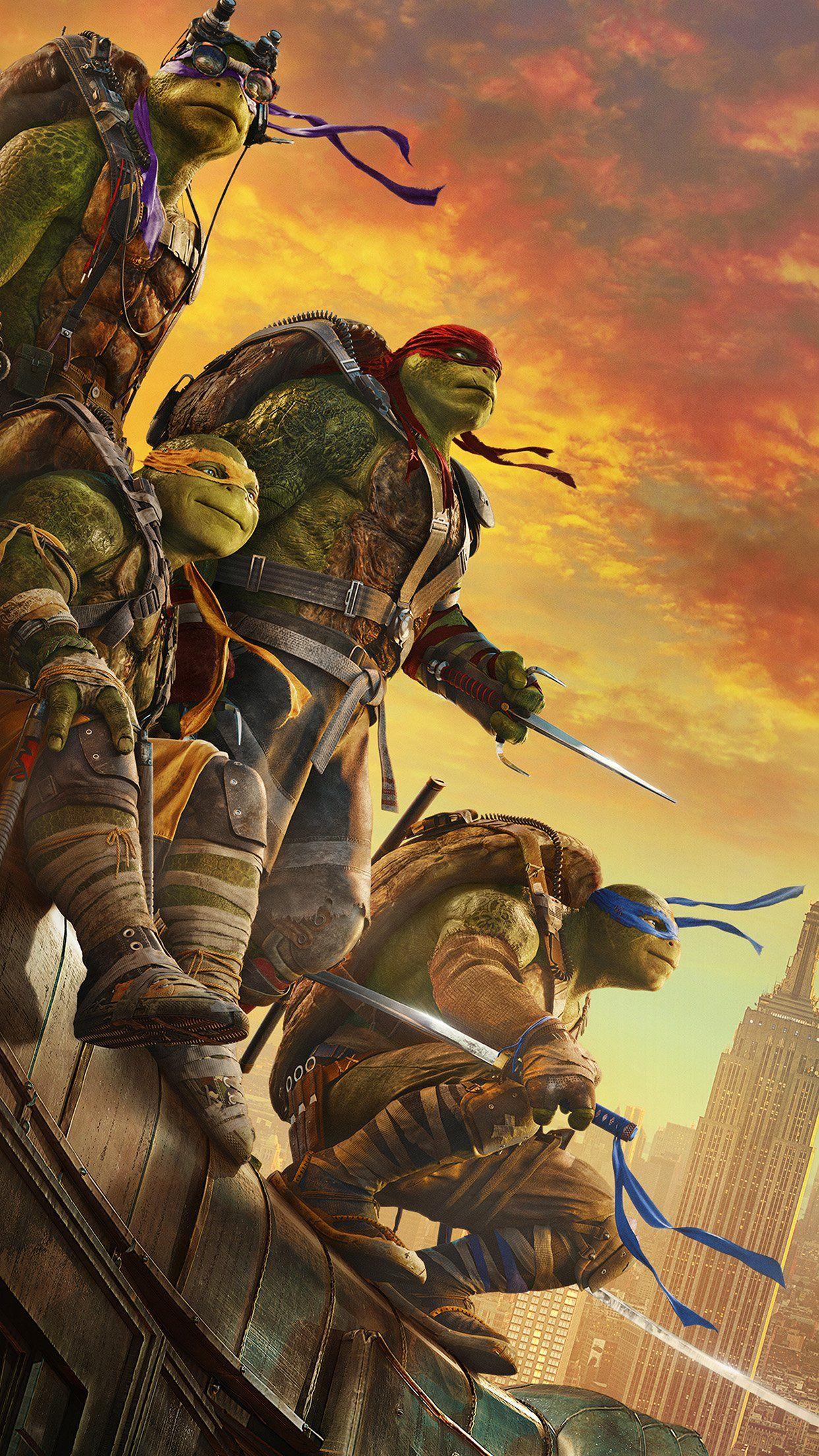 1242x2208 Ninja Turtle Poster Film Anime Art Android wallpaper