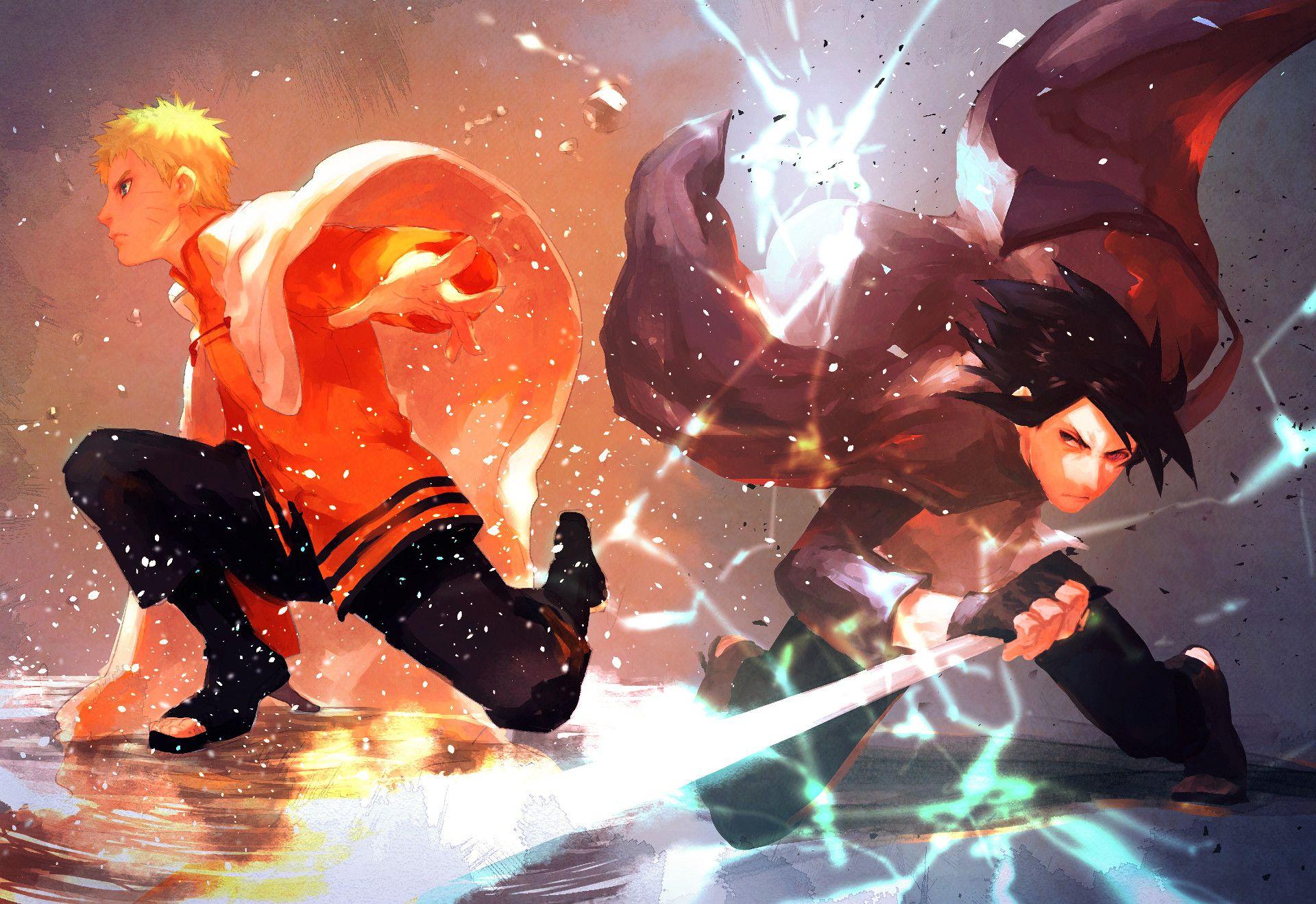 1920x1318 Naruto vs Sasuke HD Wallpaper