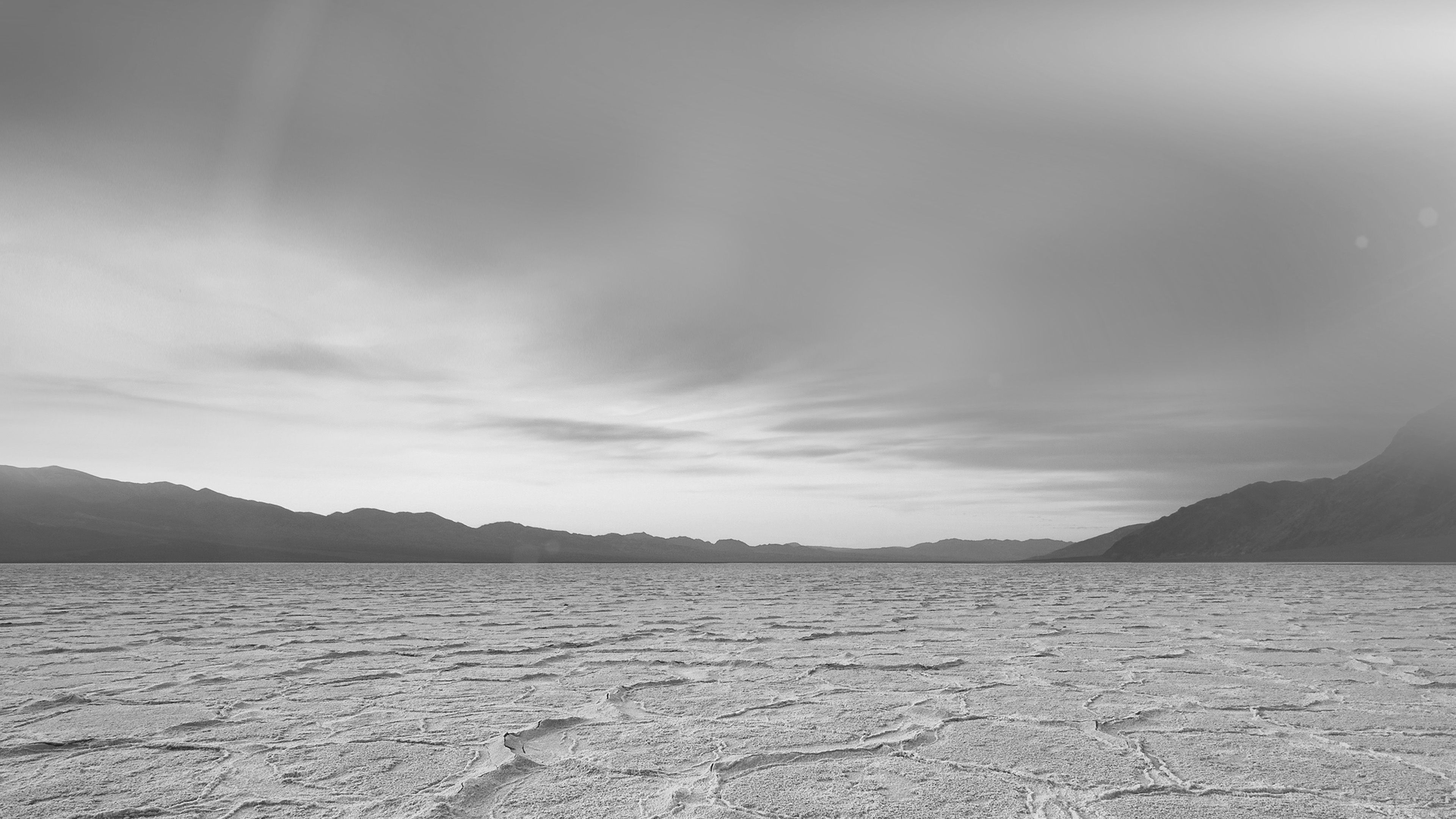 3840x2160 Dead Sea Snow Sunset Mountain
