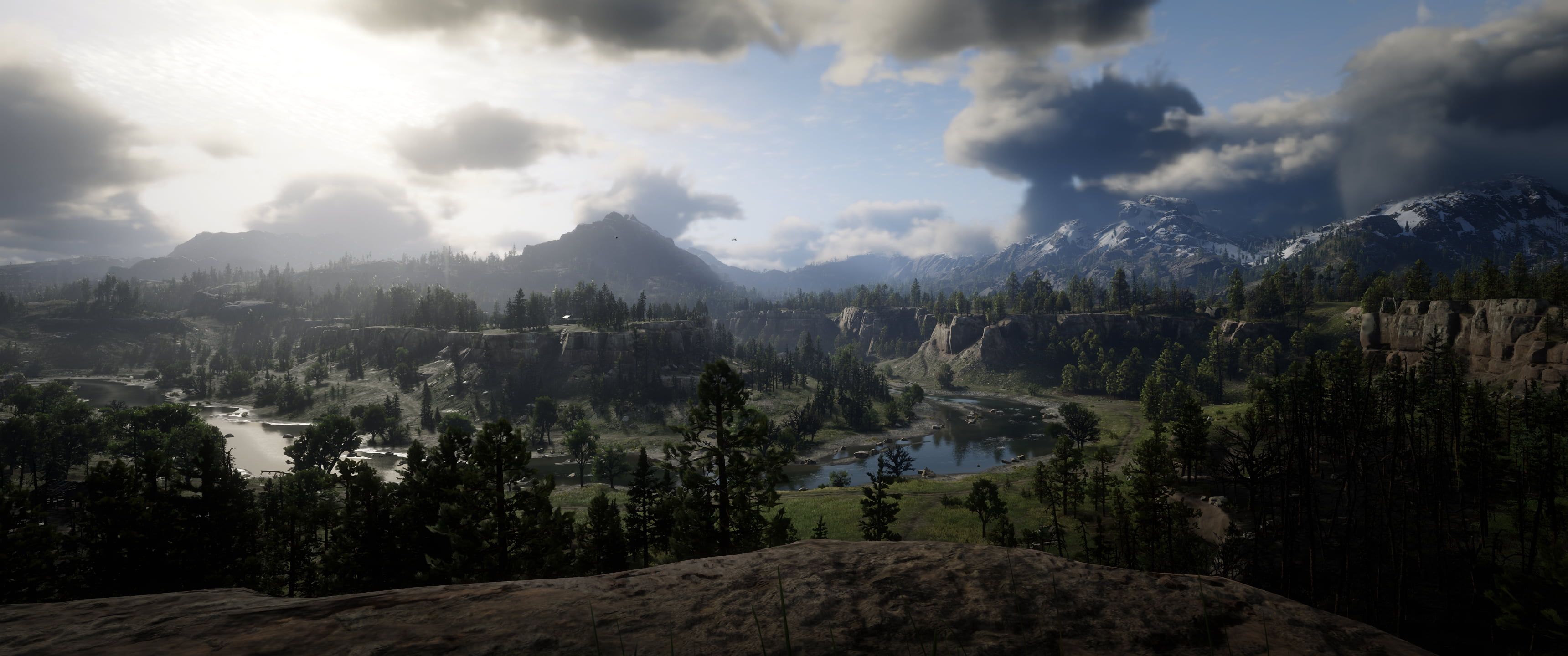 3440x1440 HD wallpaper: Rockstar Games, Red Dead