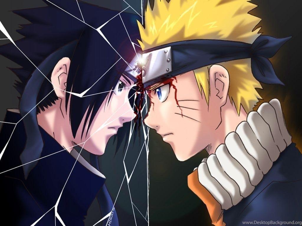 1024x768 Naruto Vs Sasuke Wallpaper Desktop Background